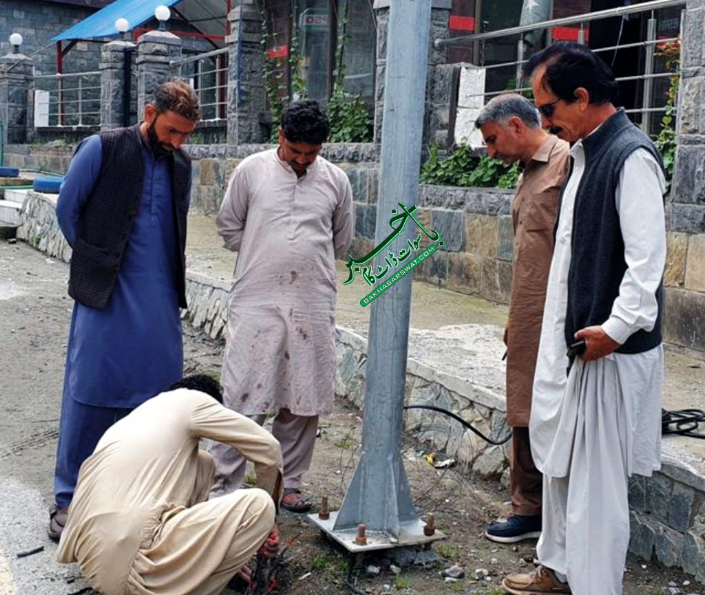 کالام بازار، سٹریٹ لائٹس نصب کا آغاز کردیا گیا
