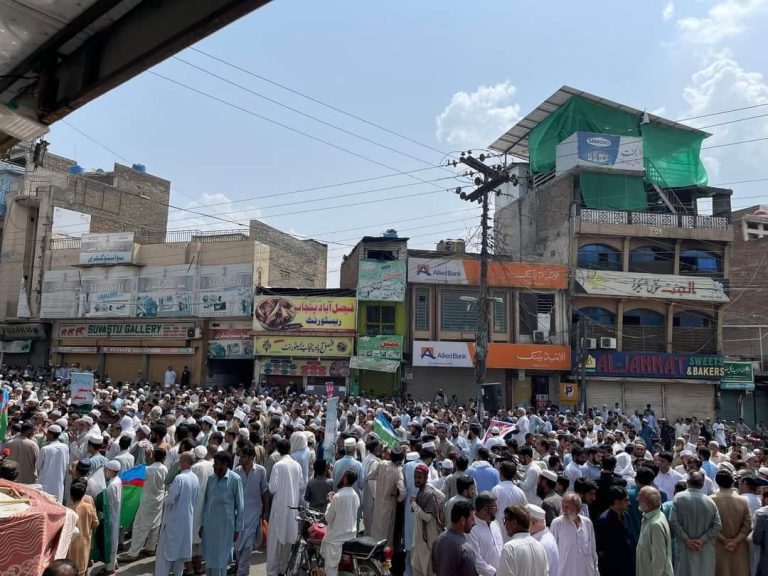 مہنگائی کے خلاف جماعت اسلامی کی اپیل پر پورے سوات میں مظاہرہ