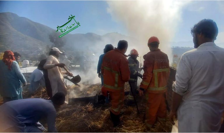 سوات، مختلف مقامات پر آتش زدگی، لاکھوں روپے کا نقصان