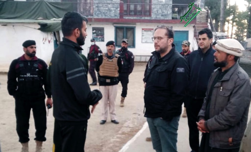 آر پی او کا شانگلہ اور سوات کی باؤنڈری پر واقع حساس تنصیبات کا دورہ