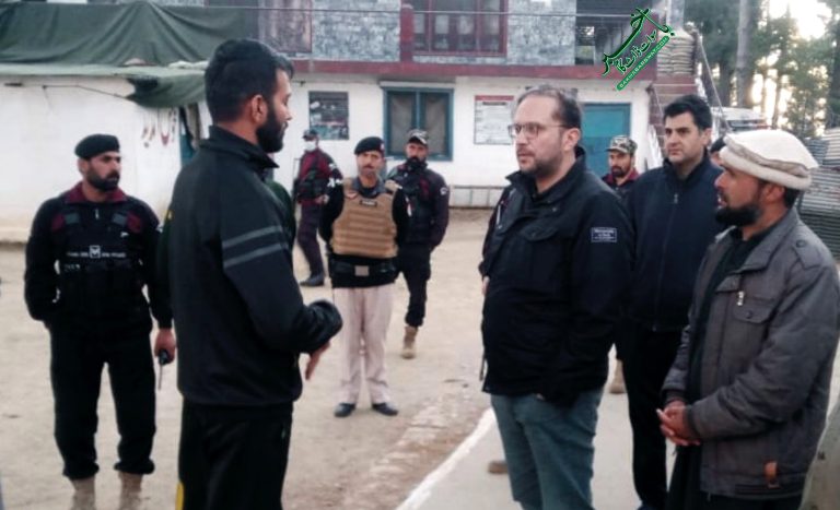 آر پی او کا شانگلہ اور سوات کی باؤنڈری پر واقع حساس تنصیبات کا دورہ