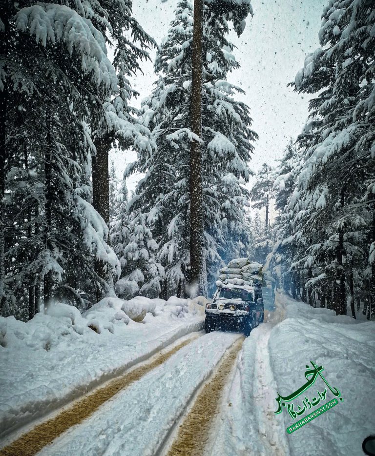 سوات، شدید برف باری کے بعد بالائی علاقوں کی سڑکیں بند