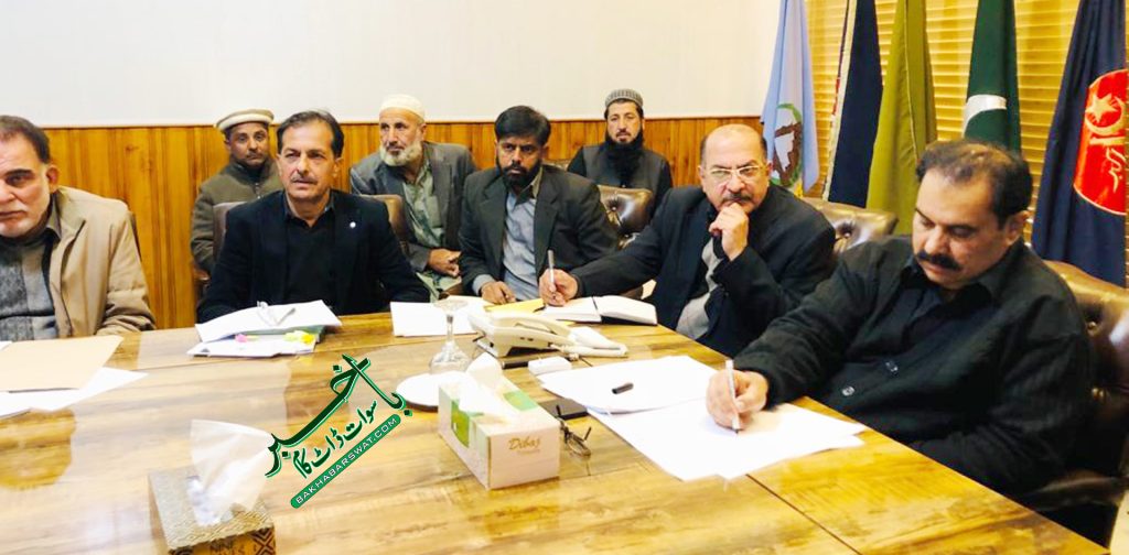 کمشنر ملاکنڈ ڈویژن ثاقب رضا اسلم کی صدارت میں اہم اجلاس