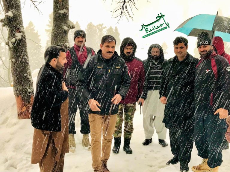 ڈی پی او سوات شفیع اللہ گنڈاپور کا ملم جبہ کا دورہ
