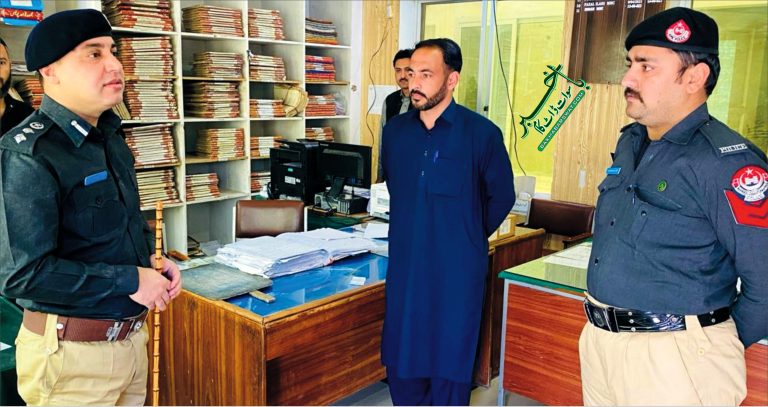 ڈی پی او سوات کا تھانہ سیدو شریف اور چوکی کوکڑئی کا اچانک دورہ