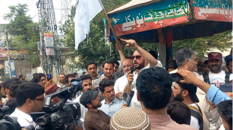 یوتھ آف سوات کا دہشت گردی کے خلاف مظاہرہ