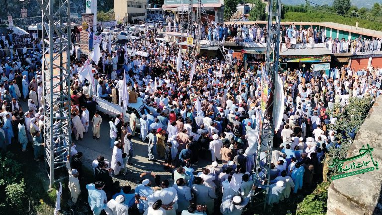 مٹہ،دہشت گردوں کے خلاف اور پولیس سے اظہارِ یکجہتی کے لئے امن مارچ کا اہتمام