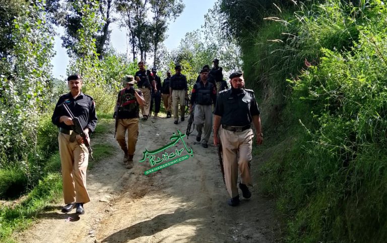 سوات پولیس کا مختلف علاقوں میں سرچ اینڈ سٹرائیک آپریشن