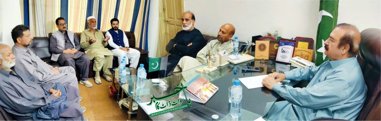 سوات چیمبر آف کامرس و ملاکنڈ ڈویژن ٹریڈرز فیڈریشن کے نمائندوں کا اجلاس
