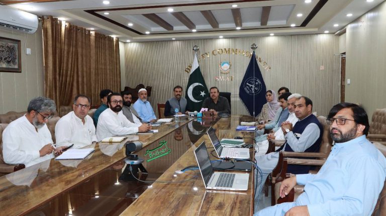 کمشنر ملاکنڈ ڈویژن کی صدارت میں ڈویژنل ٹاسک فورس برائے انسداد پولیو اجلاس