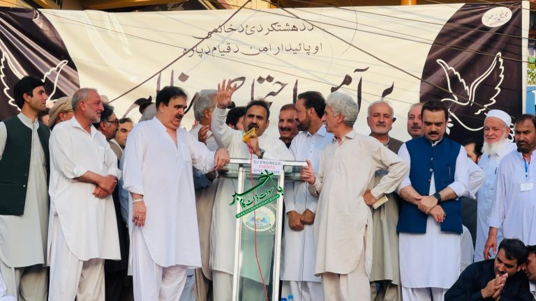 مٹہ امن جلسہ میں صوبائی حکومت کے نمائندوں نے بھی شرکت کی