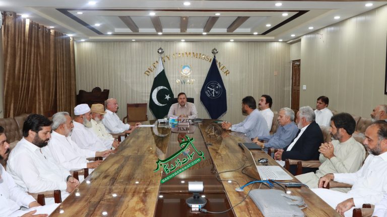 قومی تڑون جرگہ کے وفد کا ڈپٹی کمشنر سوات سے ملاقات
