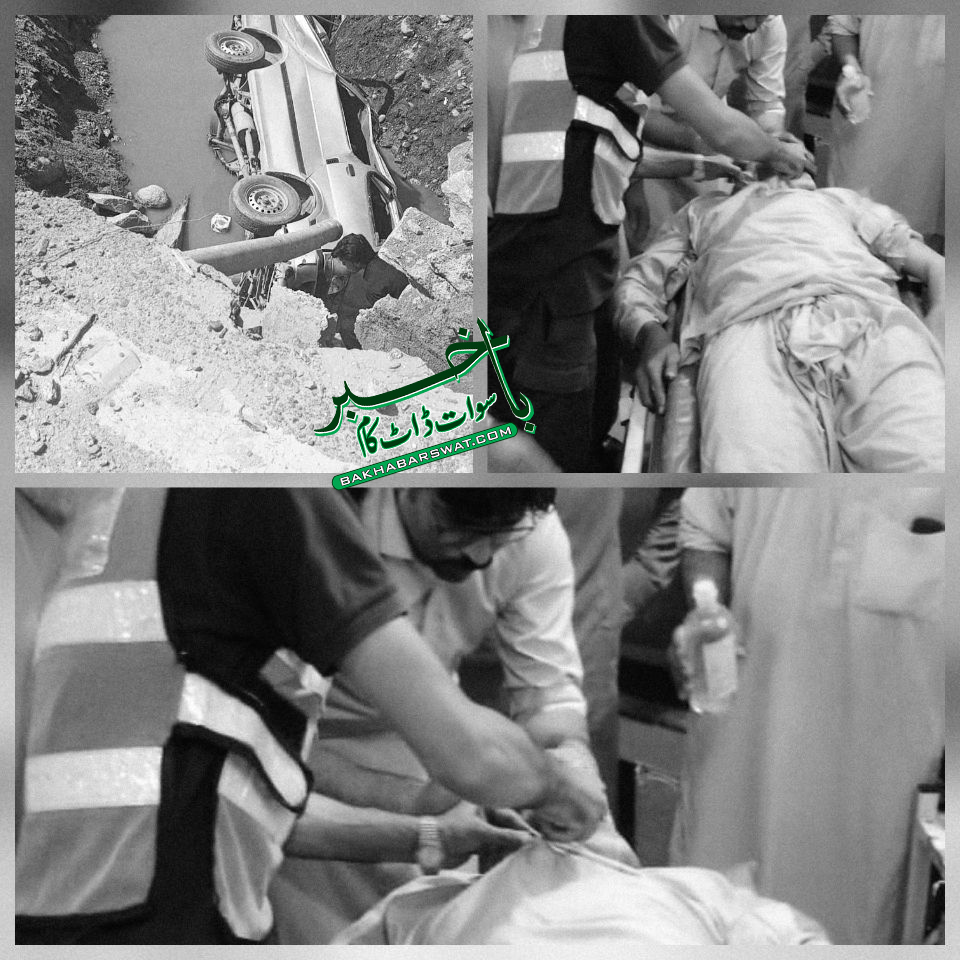بںجوٹ، استانیوں کی گاڑی حادثے کا شکار، 6 زخمی