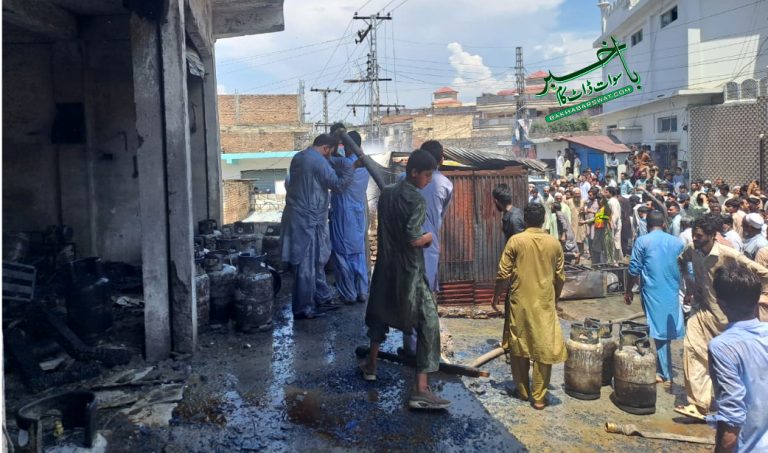 پانڑ مینگورہ، ایل پی جی سلنڈروں کی دکان میں آگ بھڑک اٹھی